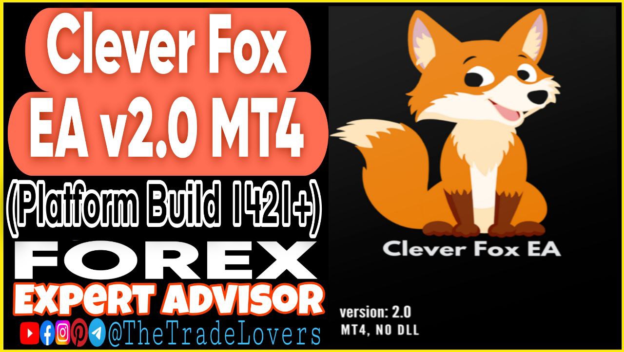 Clever Fox EA V2.0 MT4 (Works on Build 1421 ) | Forex Robot | MT4 Expert Advisor - Payhip