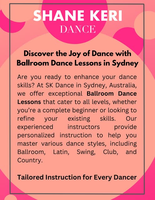 Discover the Joy of Dance with Ballroom Dance Lessons in Sydney.pdf