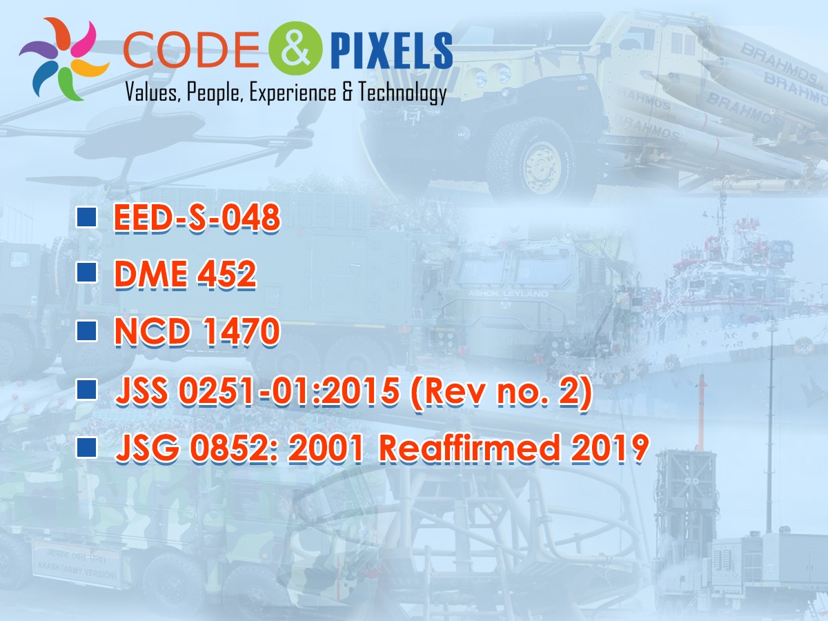 Documentation standards Vs IETM Standard EED-S-048 |DME 452 |NCD 1470 |JSS 251 |JSG 0852