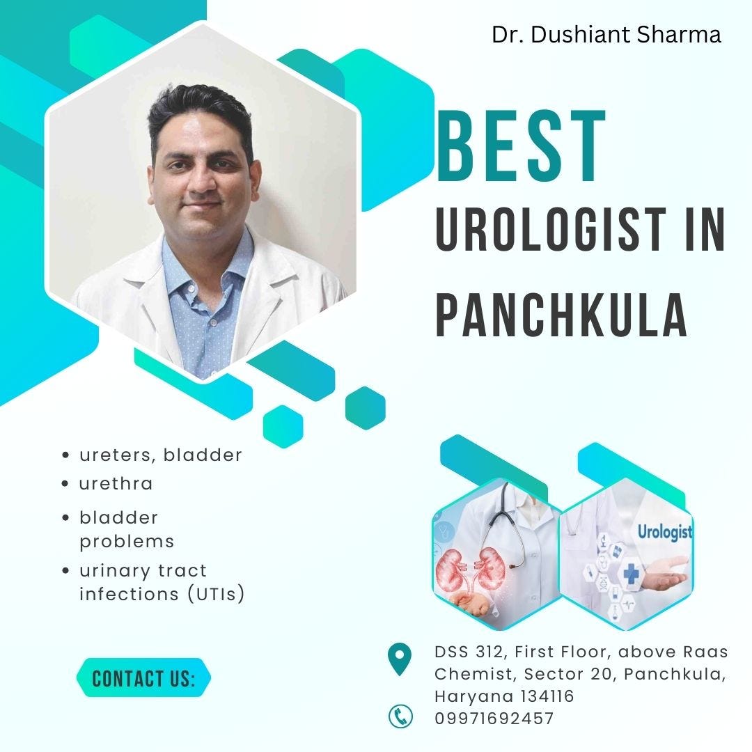 Urologist and Andrologist in Panchkula, Dr. Dushiant Sharma is the best or top of all | by Dr. Dushiant Sharma | Sep, 2024 | Medium