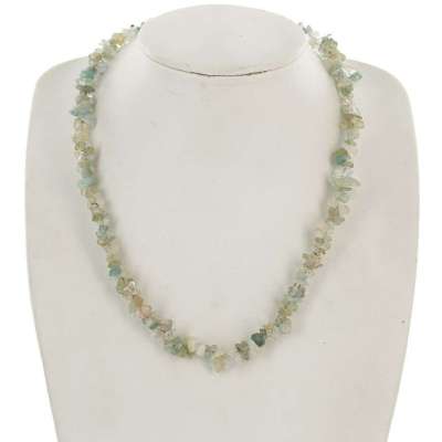 Aquamarine Stone Chips Necklace For Stress Relief Profile Picture