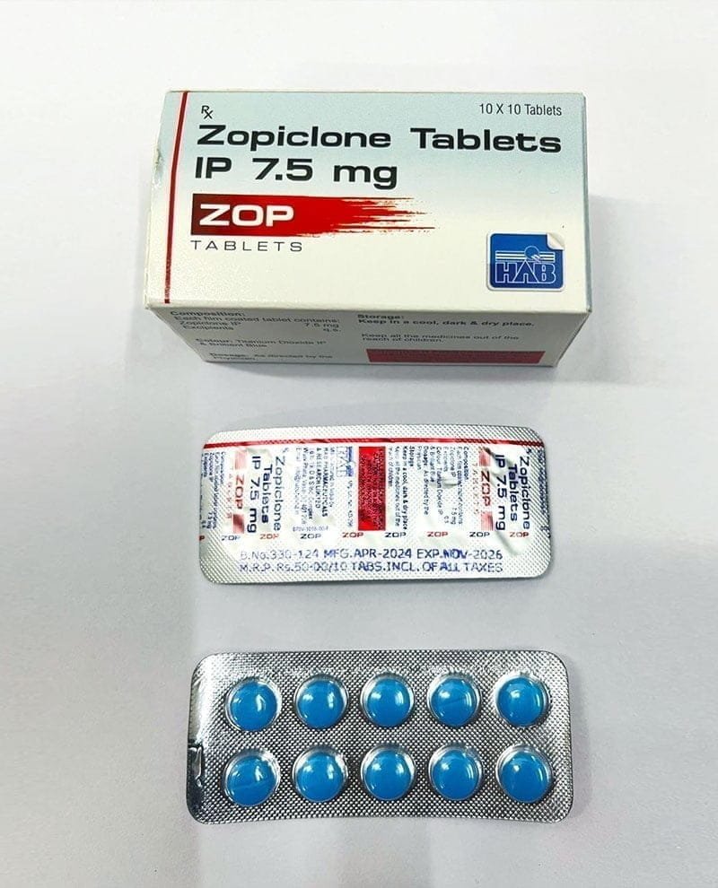 Buy Zopiclone 7.5 mg Online | Zop 7.5 mg Tablets | Zopiclone UK Shop