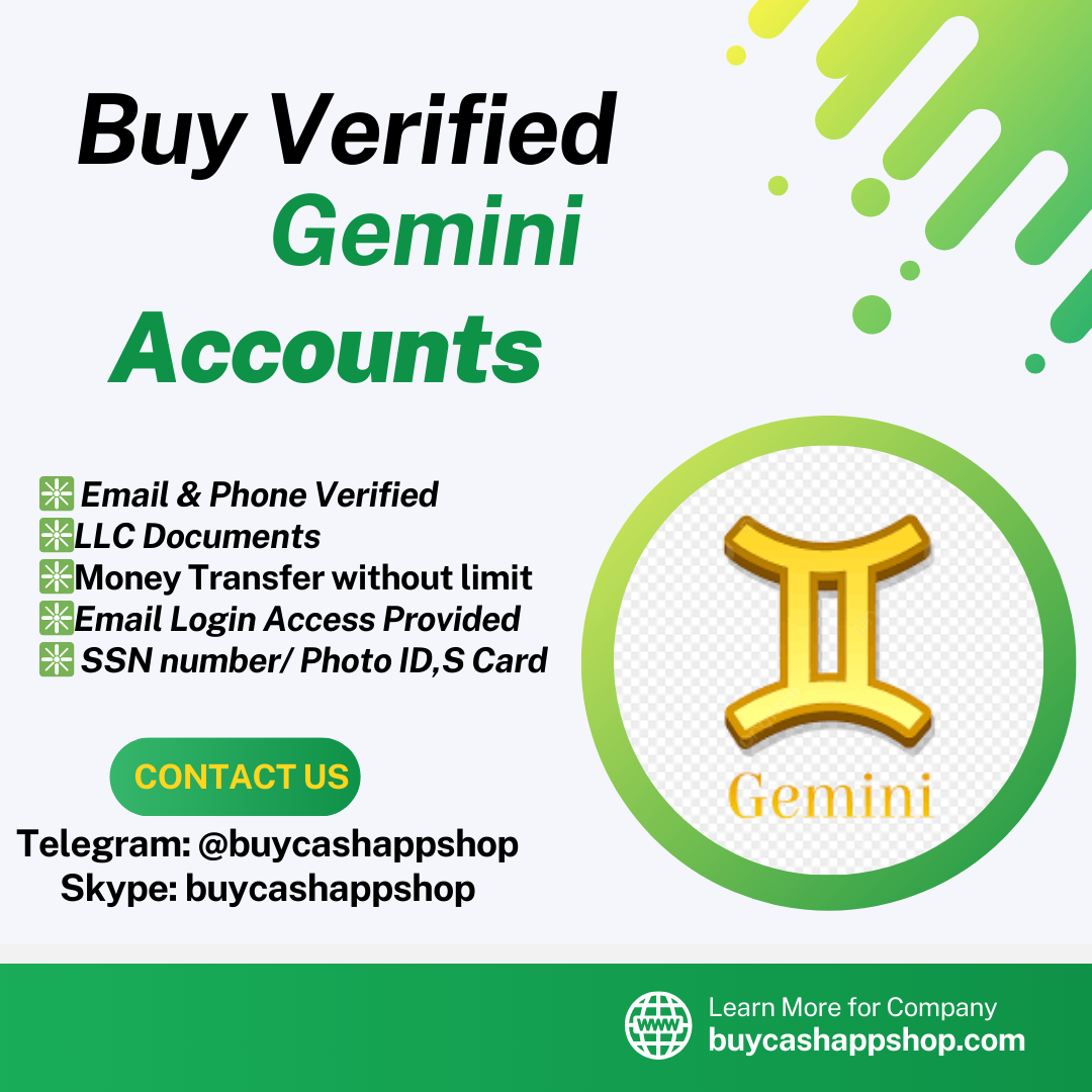 Buy Verified Gemini Accounts - 100% KYC verified Accounts