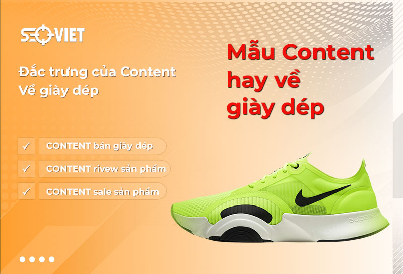 15 Mẫu content hay về giày dép, thu hút khách hàng