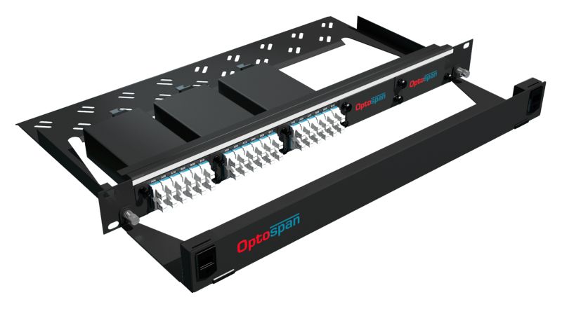 72 Port 1U Fiber Optic Patch Panel Single mode MTP-LC