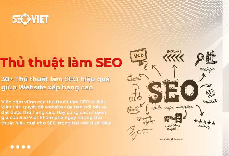 30+ Thủ thuật làm SEO hiệu quả giúp Website xếp hạng cao