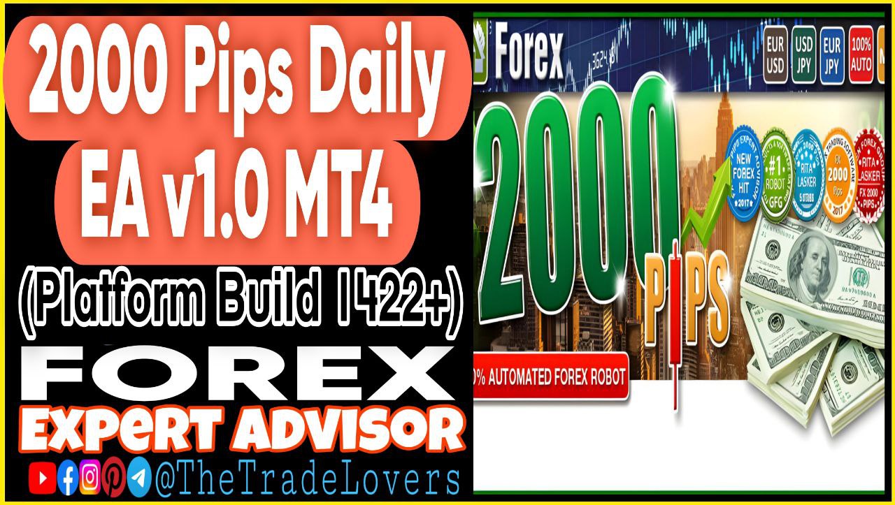 2000pips Daily EA v1.0 MT4 (Works on Build 1422 ) | Forex Robot | MT4 Expert Advisor - Payhip