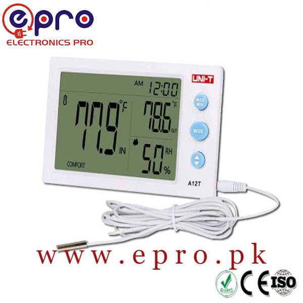 Temperature Humidity Meter UNI-T A12T in Pakistan