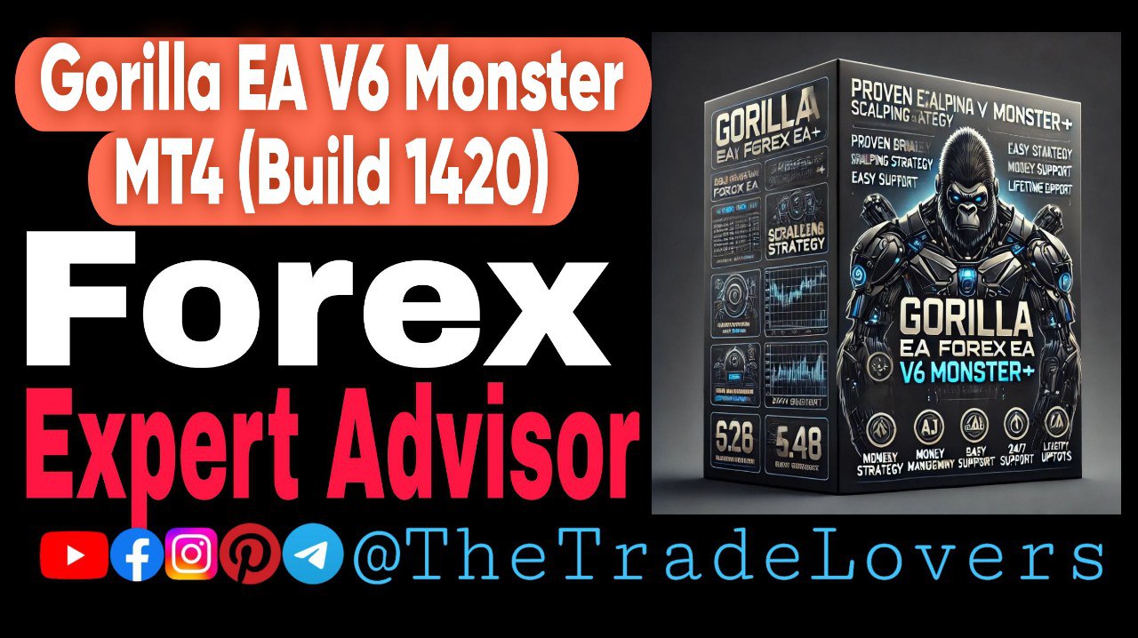 Gorilla EA V6 Monster MT4 No DLL (Platform Build 1420) | Forex Robot | MT4 Expert Advisor - Payhip