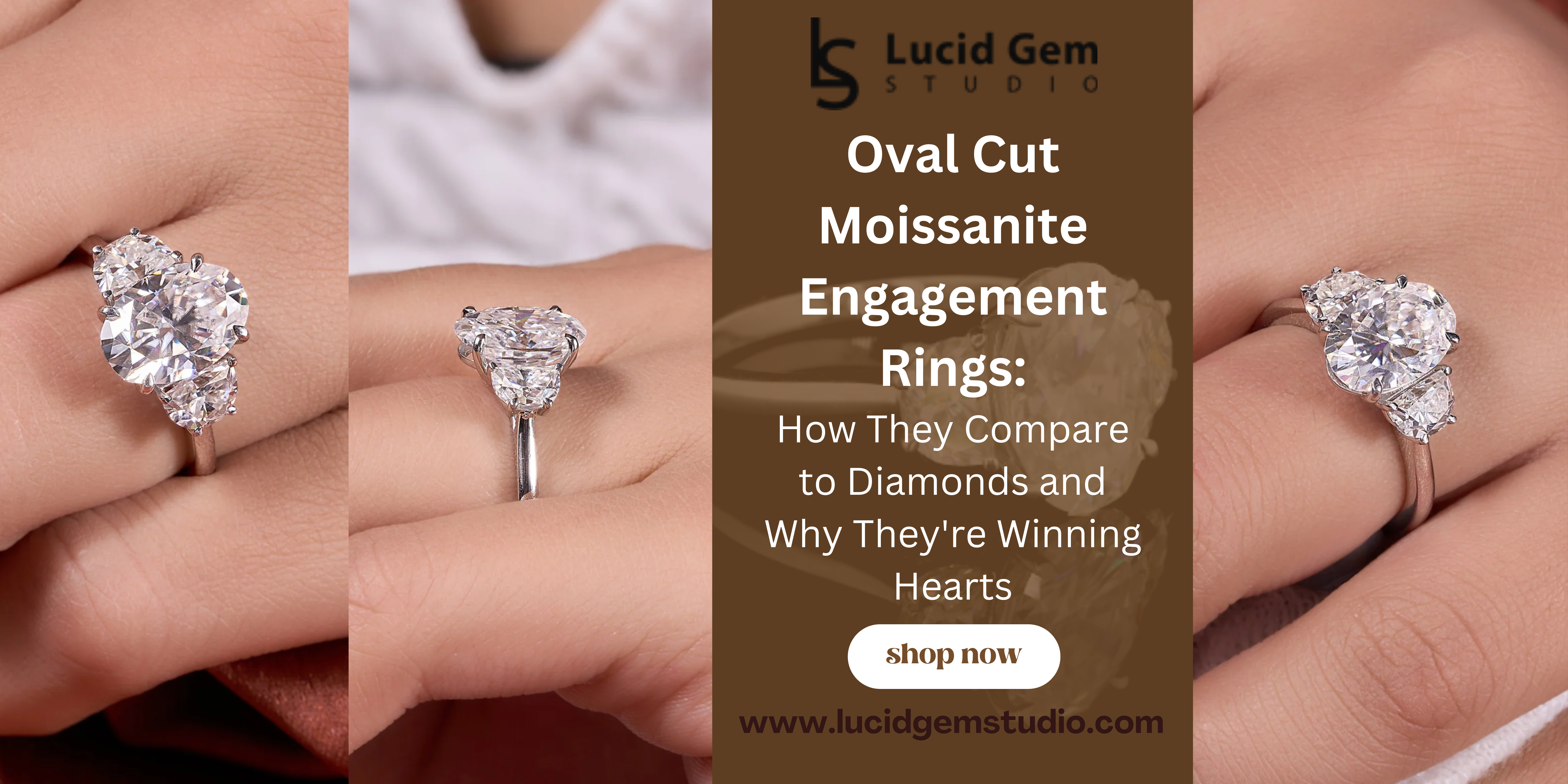 Oval Cut Moissanite Engagement Rings: How They Compare to Diamonds and Why They’re Winning Hearts – Lucid Gem Studio