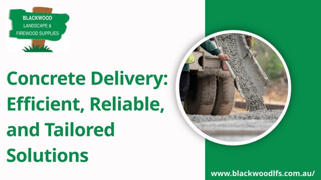 Concrete Delivery Efficient, Reliable, and Tailored Solutions | PPT