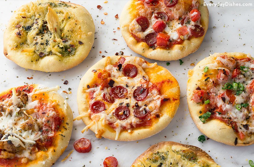 Quick and Easy Mini pizza appetizers recipe