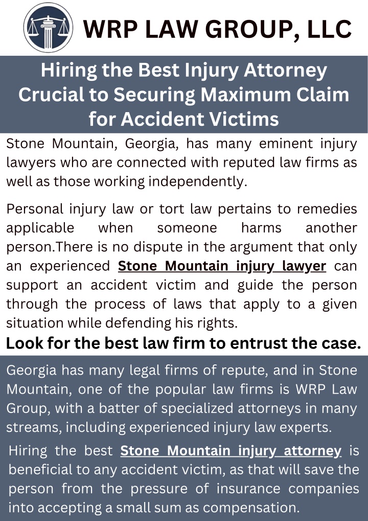 PPT - Hiring the Best Injury Attorney Crucial to Securing Maximum Claim for Accident PowerPoint Presentation - ID:13760004