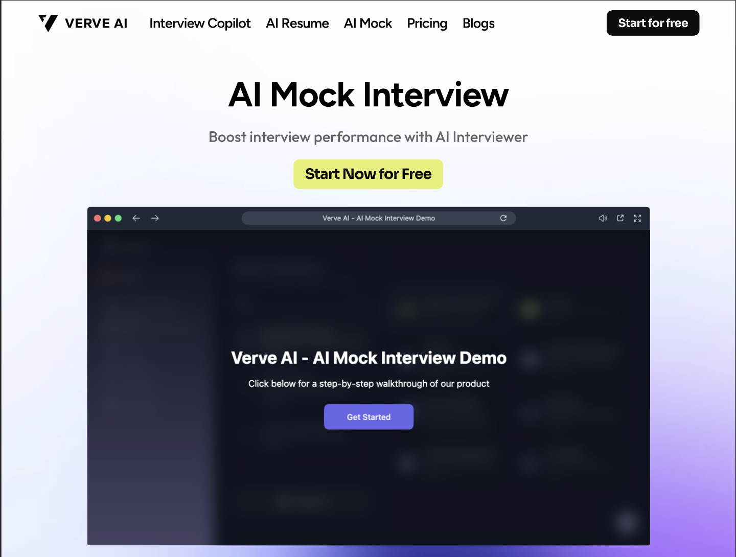 AI Mock Interview | Verve AI Interview Copilot