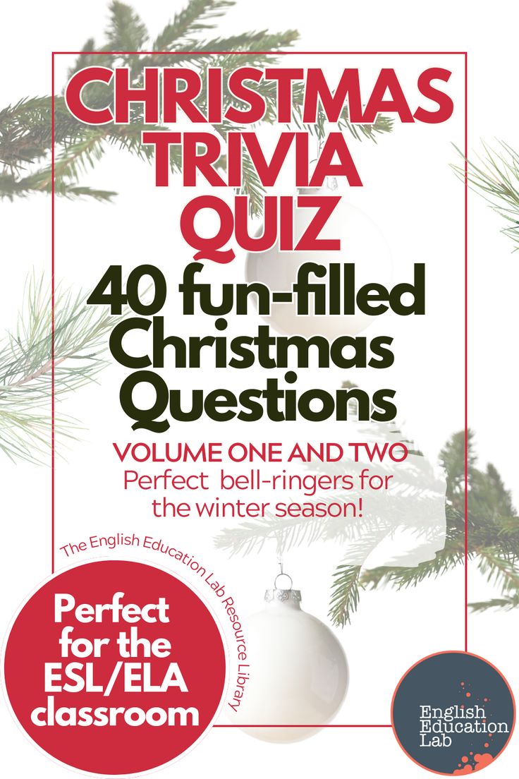 Fun-filled Christmas trivia quiz for the middle/high school classroom! in 2024