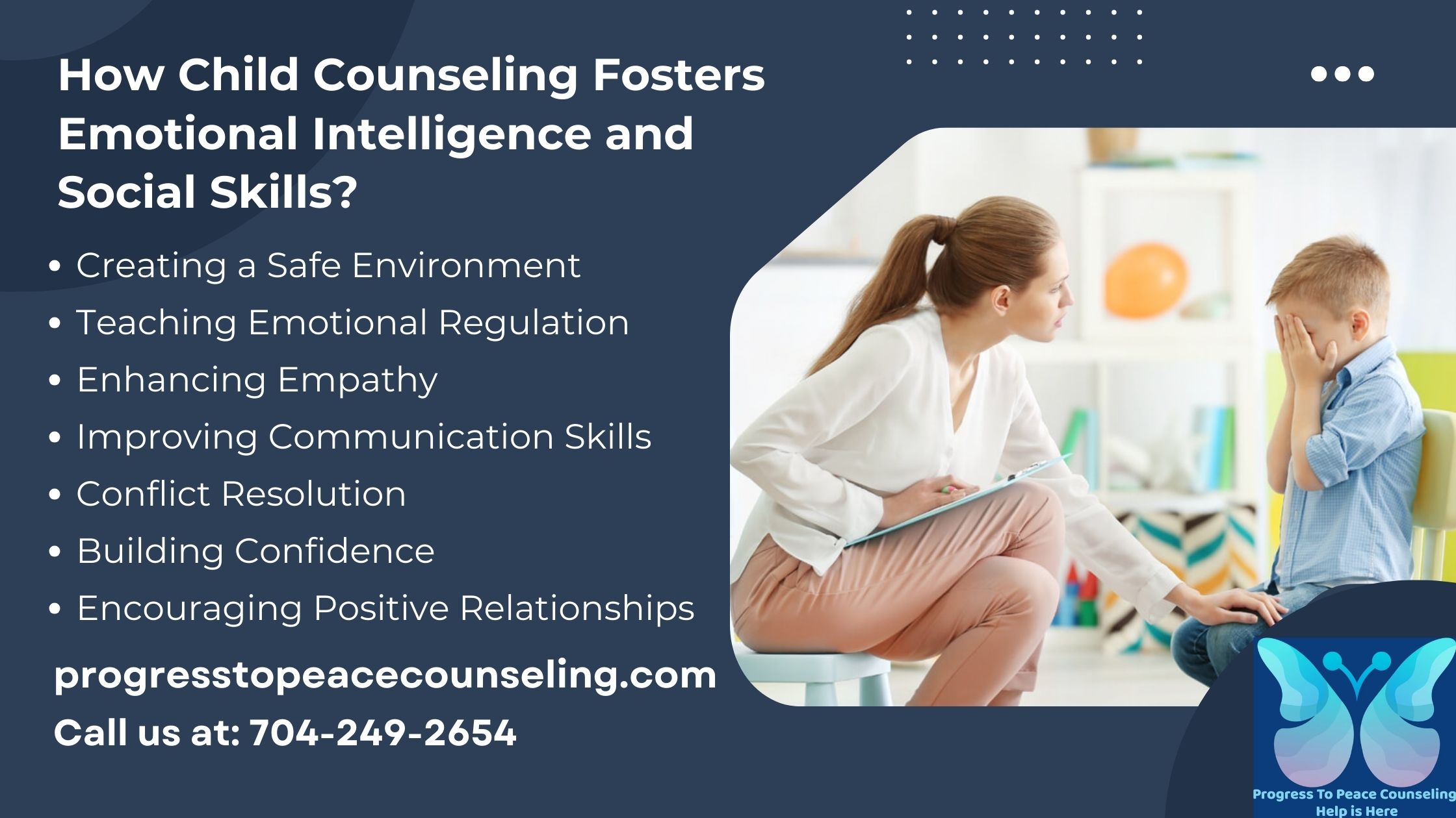 How Child Counseling Fosters Emotional Intelligence and Social Skills? – Progress To Peace Counseling