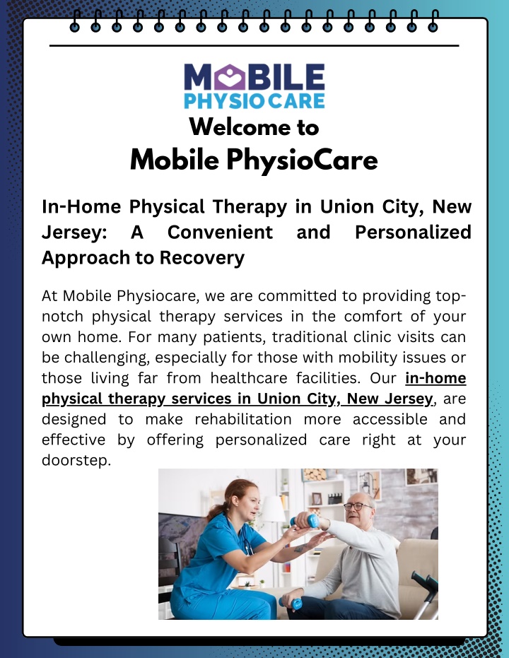 PPT - In-Home Physical Therapy in Union City, New Jersey: A Convenient and Personalize PowerPoint Presentation - ID:13768860