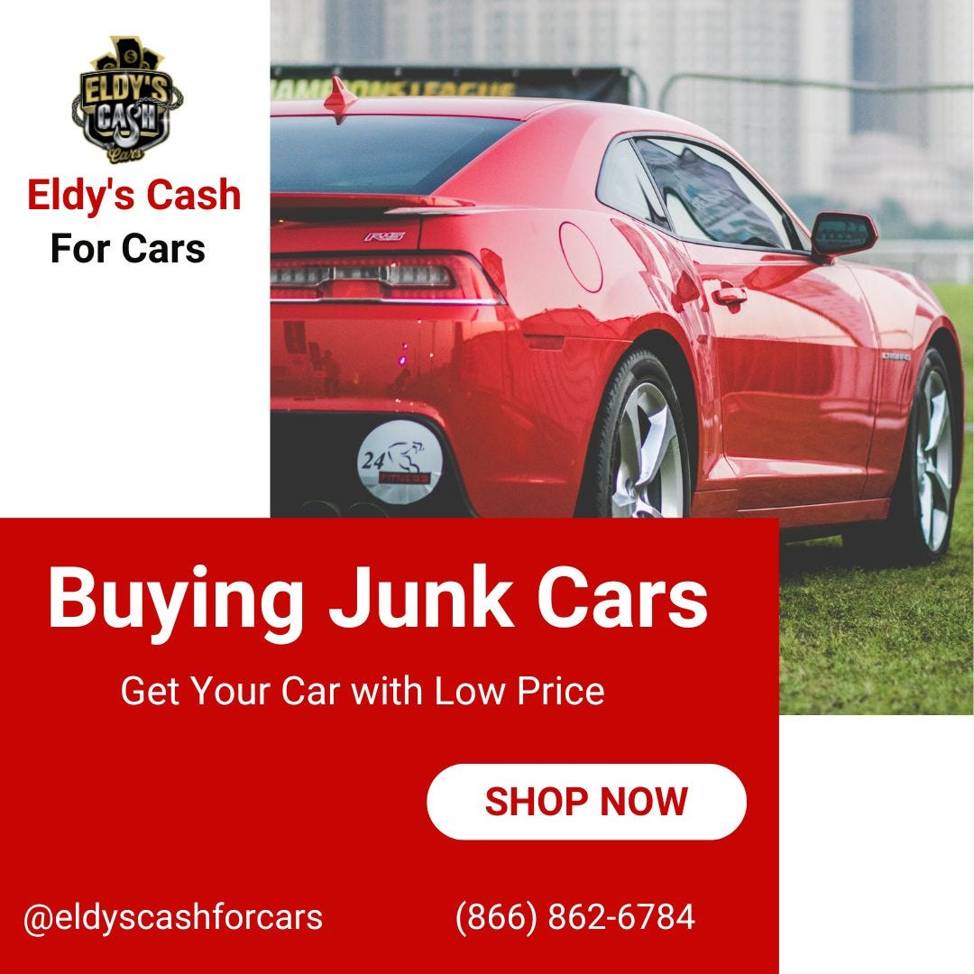 Turn Your Clunker into Cash with Eldy’s Cash For Cars! | by Eldyscashforcars | Nov, 2024 | Medium