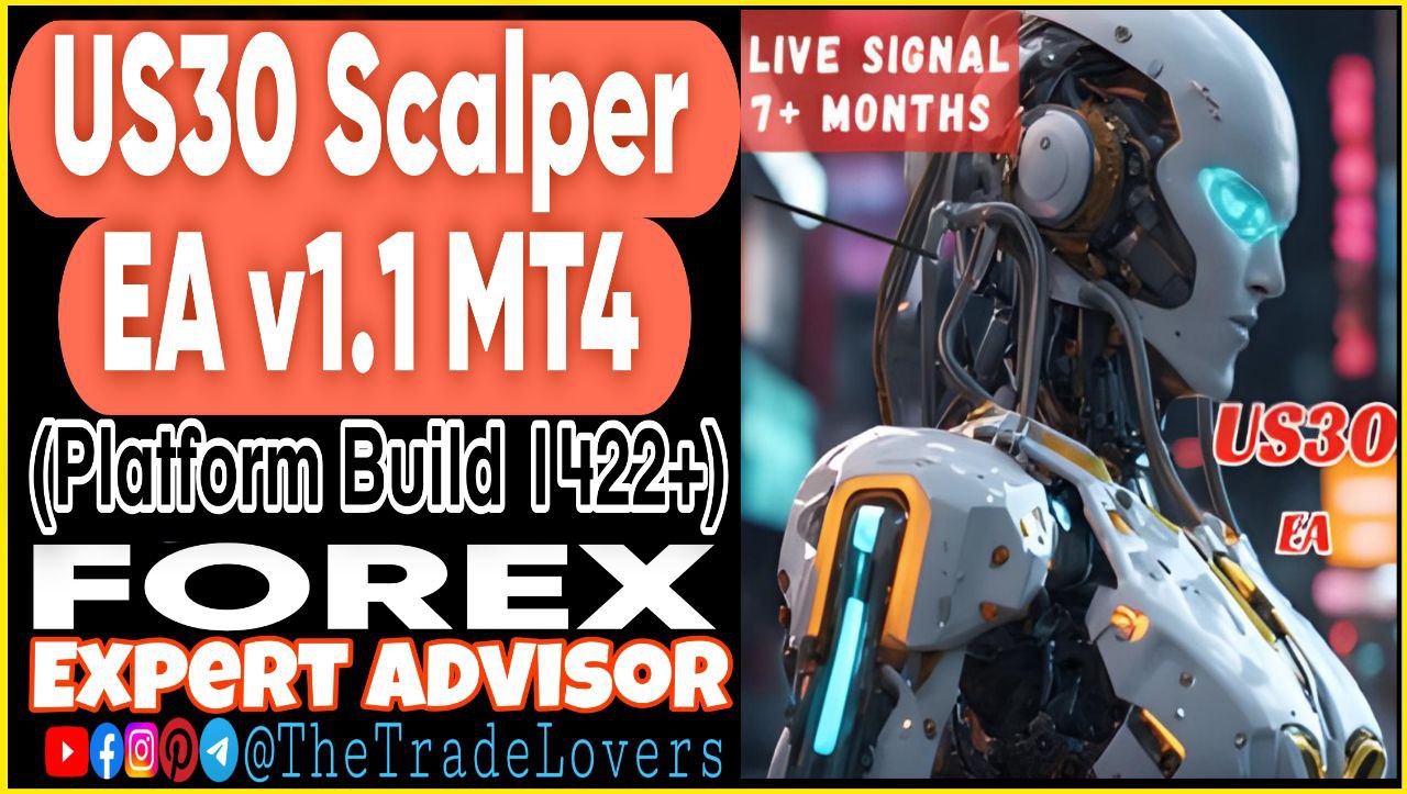 US30 Scalper EA V1.1 MT4 With SetFile Works on Build 1422 | Forex Robot | MT4 Expert Advisor - Payhip