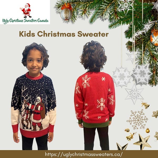 Celebrate the Season in Style with Kids Ugly Christmas Sweaters and Kids Christmas Sweaters | by Ugly Christmas Sweaters Canada | Nov, 2024 | Medium