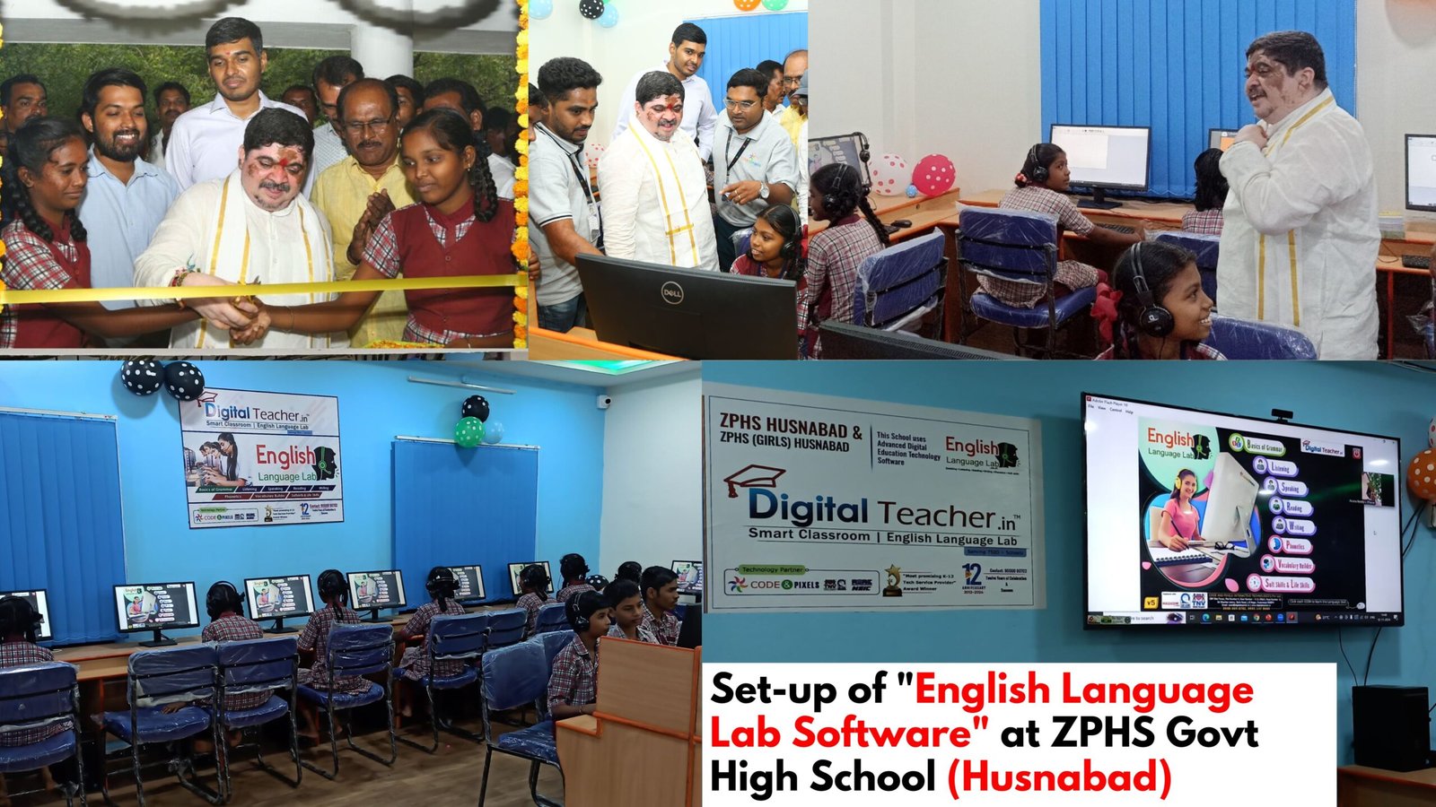 Installation of English Language Lab Software at ZPHS Govt High School (Husnabad)