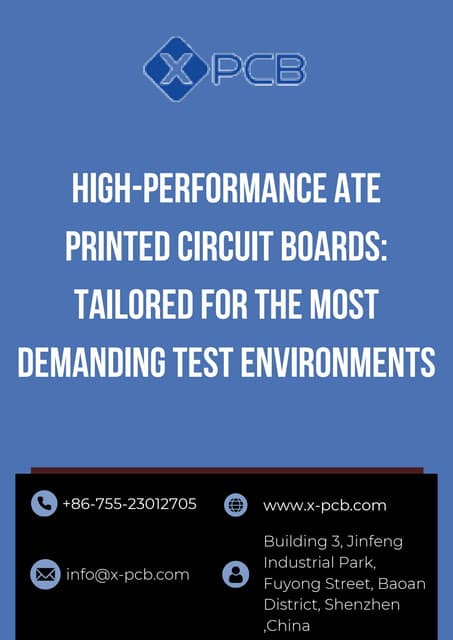 High-Performance ATE Printed Circuit Boards: Tailored for the Most Demanding Test Environments | PDF