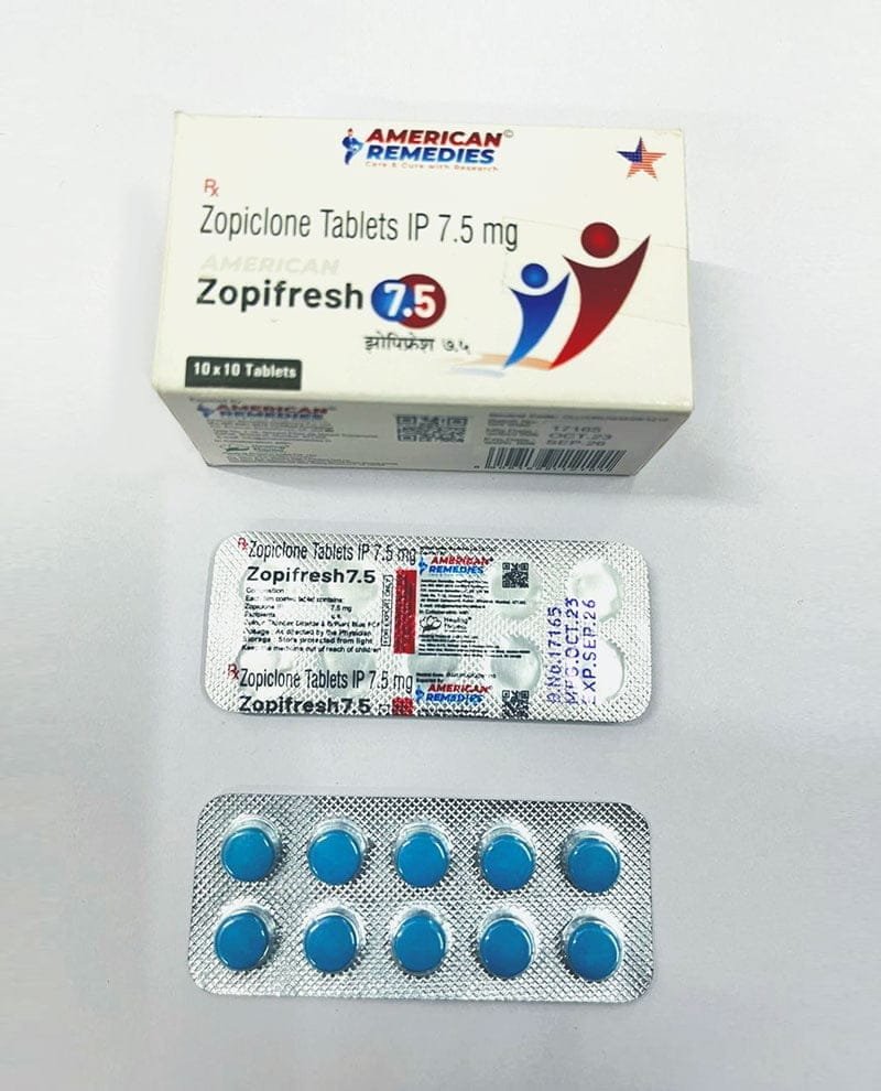 Buy Zopifresh 7.5 mg Tablets Online | Zopiclone UK Shop