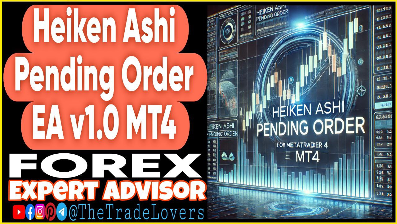 Heiken Ashi Pending Order EA v1.0 MT4 (Works on Build 1431 ) | Forex Robot | MT4 Expert Advisor - Payhip