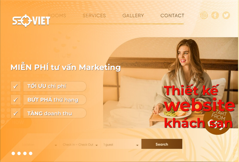 Thiết Kế Website Khách Sạn Chuyên Nghiệp Đẹp & Ấn Tượng