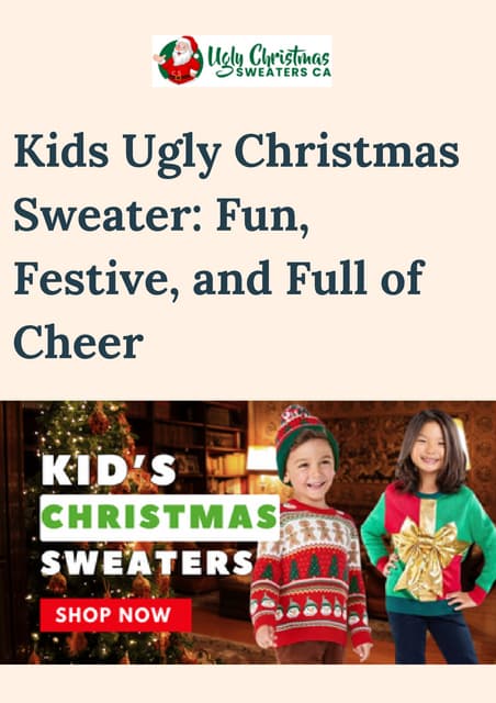 Kids Ugly Christmas Sweater Fun, Festive, and Full of Cheer.pdf