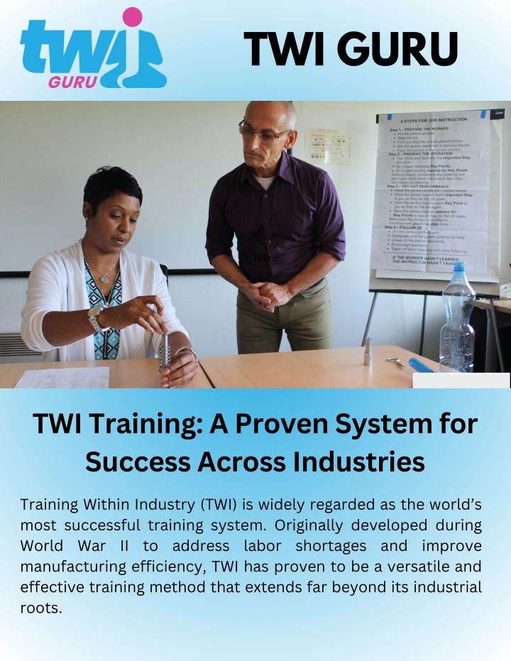 PPT - TWI Training A Proven System for Success Across Industries PowerPoint Presentation - ID:13809623