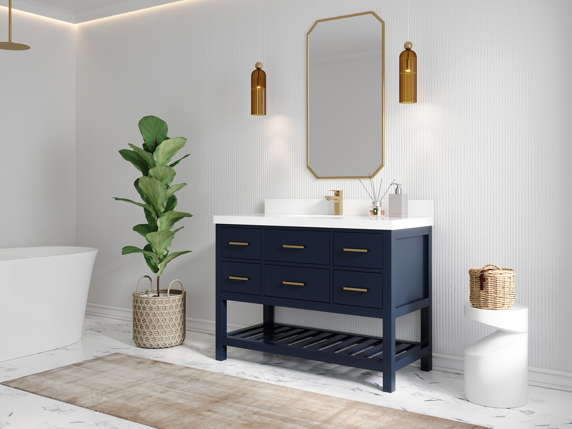 How to Maximize Storage in Your 48 Inch Single Sink Vanity?
