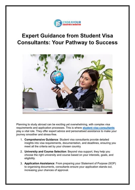 Expert Guidance from Student Visa Consultants: Your Pathway to Success