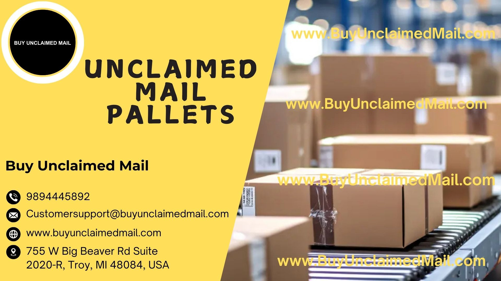 Unclaimed Mail Pallets in Shipping Are on the Rise..