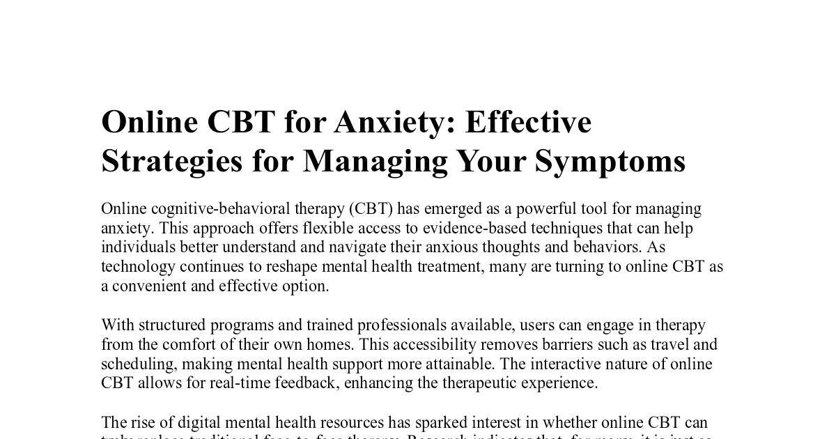 Online CBT for Anxiety Effective Strategies for Managing Your Symptoms.pdf | DocHub