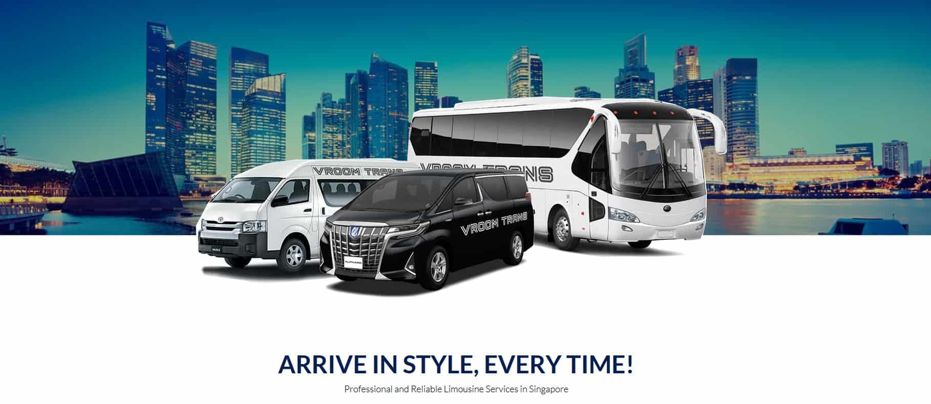 Limousine Service in Singapore - Book Now | Vroom Trans