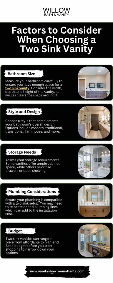 Factors to Consider When Choosing a Two Sink Vanity