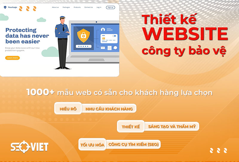 Thiết kế website công ty bảo vệ chuẩn SEO uy tín, giá tốt
