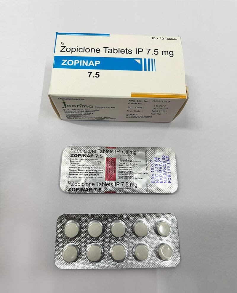 Buy Zopinap 7.5 Mg Tablets Online - Zopiclone UK Shop