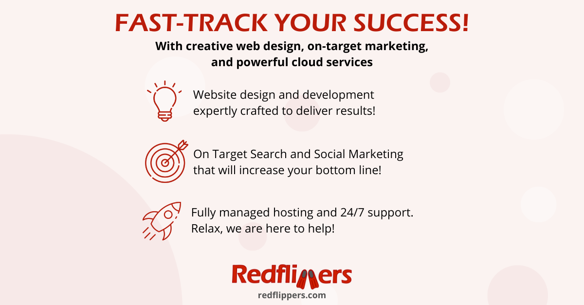 Home - Redflippers - Web Design - Marketing - Hosting