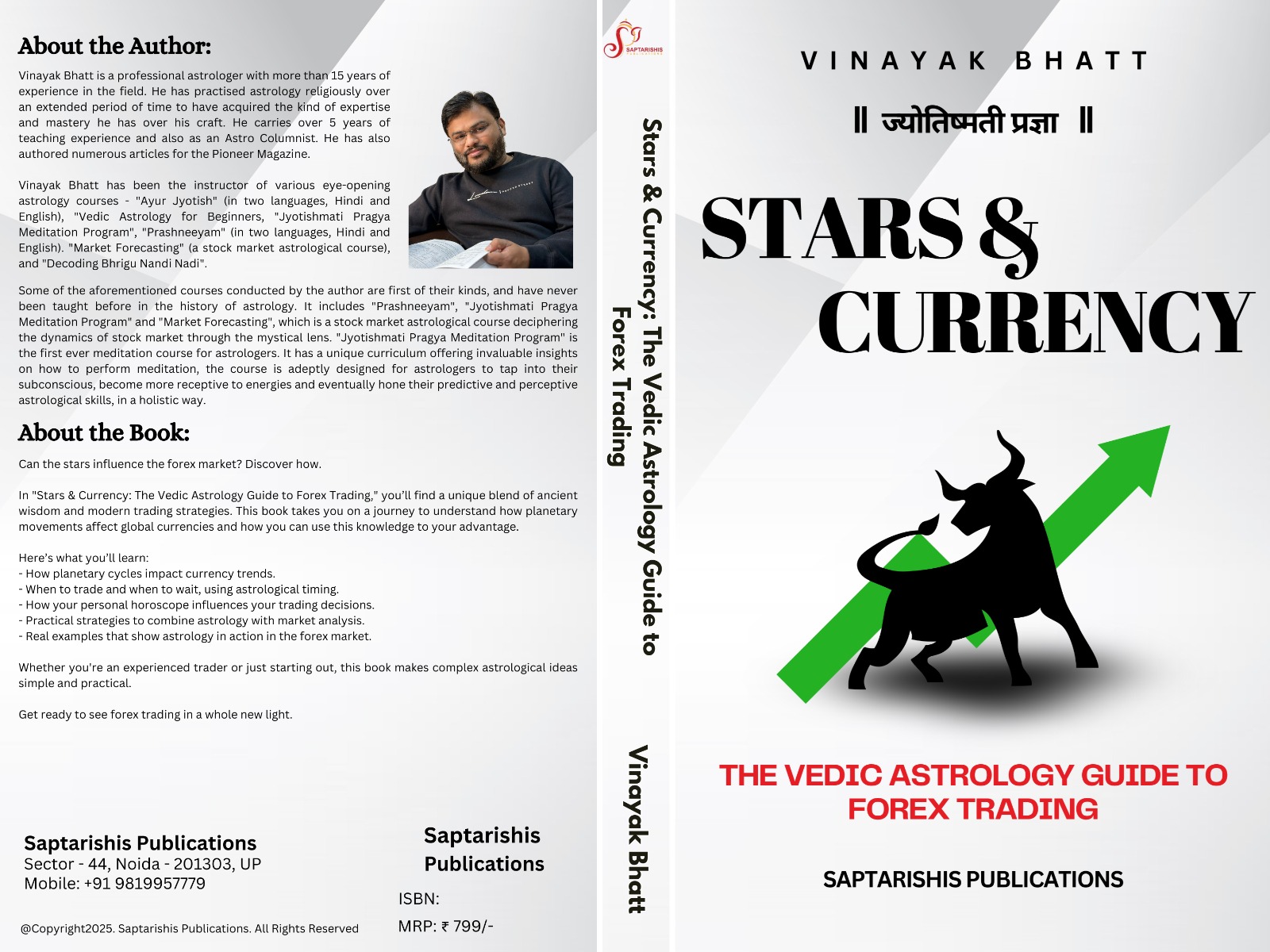 Pre Order Stars & Currency: The Vedic Astrology Guide To Forex Trading BY Vinayak Bhatt(SA) Dispatch In Basant Panchmi | Saptarishis Astrology