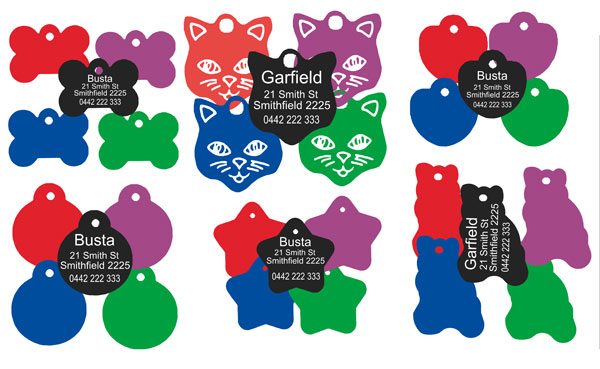 Custom Pet id Tags Australia, Melbourne, Sydney| Pet Engraved Tags | Pet GPS, License, Collars, Name Tags | Badge Store