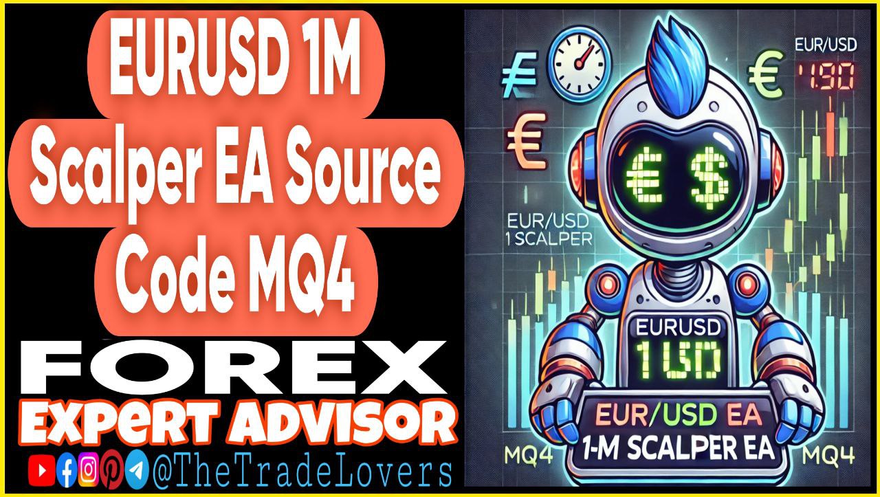 EURUSD 1M Scalper EA Source Code MQ4 (Works on Build 1431 ) | Forex Robot | MT4 Expert Advisor - Payhip