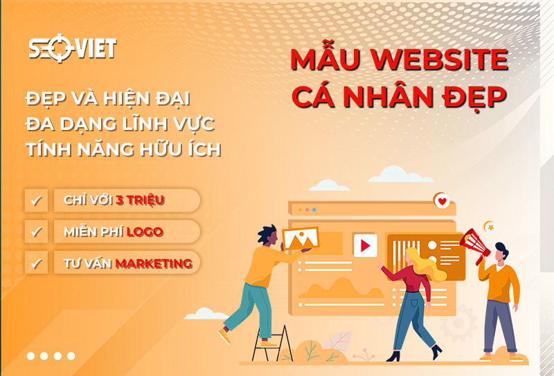 10+ Mẫu trang web cá nhân đẹp - Thiết kế ấn tượng, hiện đại