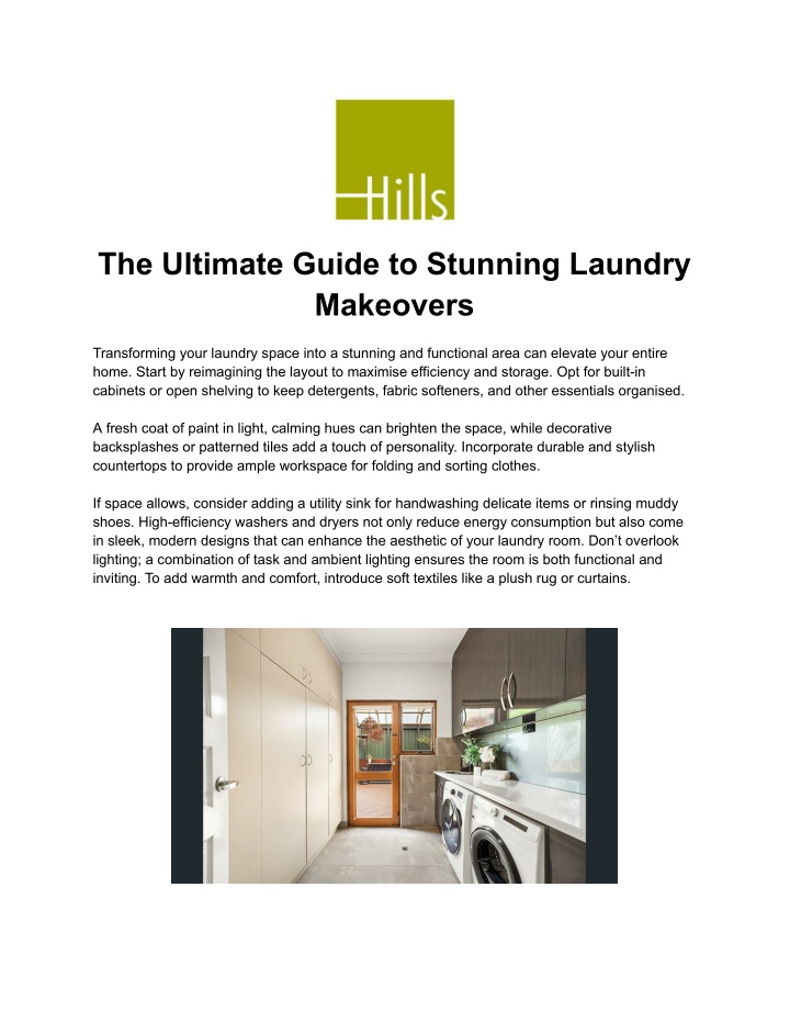 PPT - The Ultimate Guide to Stunning Laundry Makeovers PowerPoint Presentation - ID:13863787