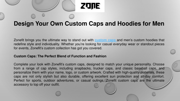 PPT - Design Your Own Custom Caps and Hoodies for Men PowerPoint Presentation - ID:13871134