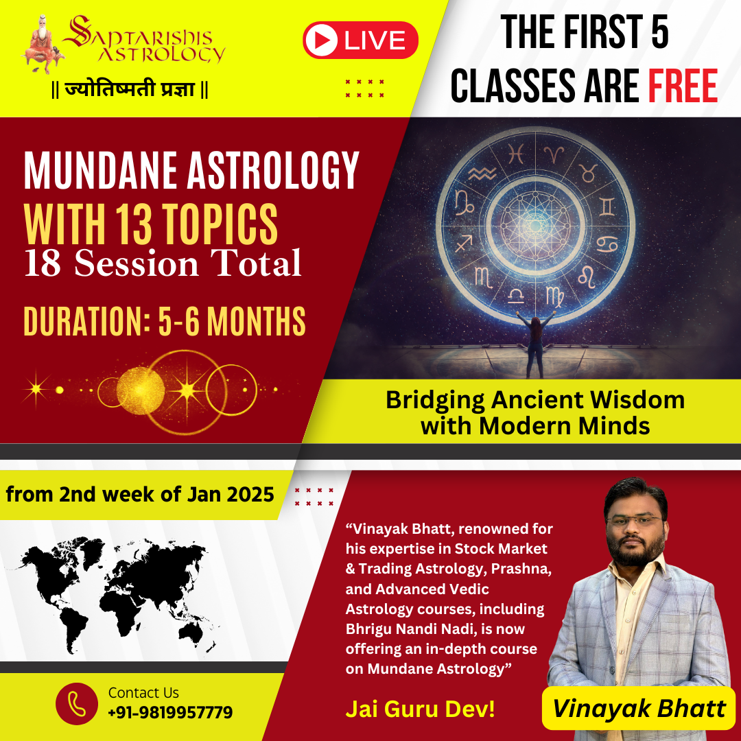 Saptarishis Astrology's Complete Course On Mundane Astrology | Saptarishis Astrology