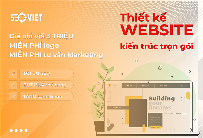 Thiết kế website kiến trúc trọn gói, uy tín - SEO VIỆT