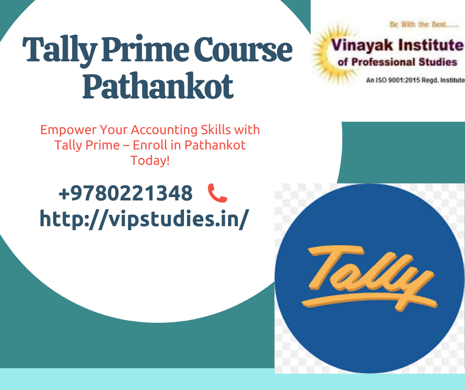 Tally Prime Course in Pathankot | Learn Accounting at VIP Studies