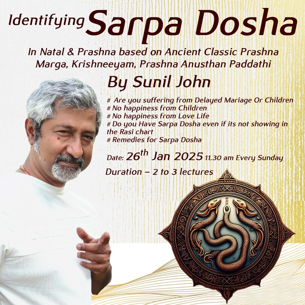 Identifying Sarpa Dosha: Remedies & Effects In Vedic Astrology- Webinar By Sunil John